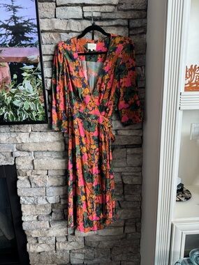 Sezane Floral Midi Dress